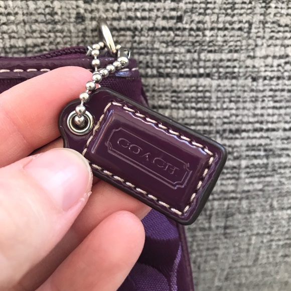 Coach Plum Purple Wristlet Purse - Picture 8 of 9